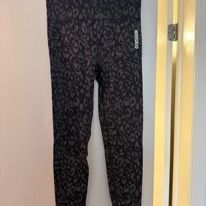 Gymshark Black Leopard Leggings
